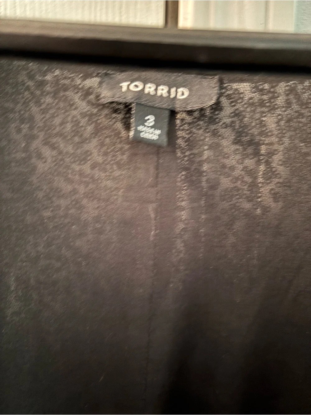 torrid Black Sequin V-Neck Open-Front with hook closure